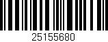Código de barras (EAN, GTIN, SKU, ISBN): '25155680'