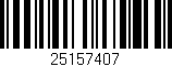 Código de barras (EAN, GTIN, SKU, ISBN): '25157407'