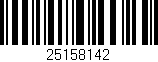 Código de barras (EAN, GTIN, SKU, ISBN): '25158142'