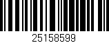 Código de barras (EAN, GTIN, SKU, ISBN): '25158599'