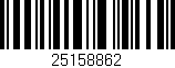 Código de barras (EAN, GTIN, SKU, ISBN): '25158862'