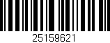 Código de barras (EAN, GTIN, SKU, ISBN): '25159621'