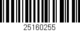 Código de barras (EAN, GTIN, SKU, ISBN): '25160255'