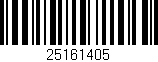 Código de barras (EAN, GTIN, SKU, ISBN): '25161405'