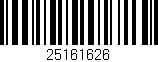 Código de barras (EAN, GTIN, SKU, ISBN): '25161626'