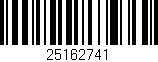 Código de barras (EAN, GTIN, SKU, ISBN): '25162741'