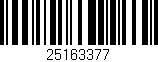 Código de barras (EAN, GTIN, SKU, ISBN): '25163377'