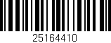 Código de barras (EAN, GTIN, SKU, ISBN): '25164410'
