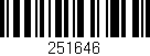 Código de barras (EAN, GTIN, SKU, ISBN): '251646'