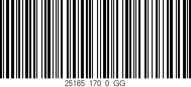 Código de barras (EAN, GTIN, SKU, ISBN): '25165_170_0_GG'