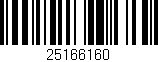 Código de barras (EAN, GTIN, SKU, ISBN): '25166160'