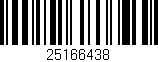 Código de barras (EAN, GTIN, SKU, ISBN): '25166438'