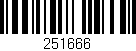 Código de barras (EAN, GTIN, SKU, ISBN): '251666'