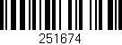 Código de barras (EAN, GTIN, SKU, ISBN): '251674'