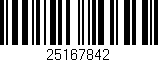 Código de barras (EAN, GTIN, SKU, ISBN): '25167842'