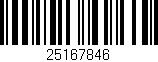 Código de barras (EAN, GTIN, SKU, ISBN): '25167846'