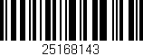 Código de barras (EAN, GTIN, SKU, ISBN): '25168143'