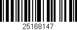 Código de barras (EAN, GTIN, SKU, ISBN): '25168147'