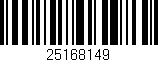 Código de barras (EAN, GTIN, SKU, ISBN): '25168149'