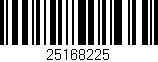 Código de barras (EAN, GTIN, SKU, ISBN): '25168225'