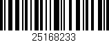 Código de barras (EAN, GTIN, SKU, ISBN): '25168233'