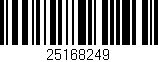 Código de barras (EAN, GTIN, SKU, ISBN): '25168249'