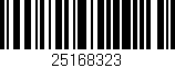 Código de barras (EAN, GTIN, SKU, ISBN): '25168323'