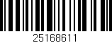 Código de barras (EAN, GTIN, SKU, ISBN): '25168611'