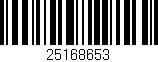 Código de barras (EAN, GTIN, SKU, ISBN): '25168653'