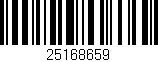 Código de barras (EAN, GTIN, SKU, ISBN): '25168659'