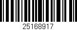 Código de barras (EAN, GTIN, SKU, ISBN): '25168917'