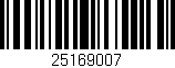 Código de barras (EAN, GTIN, SKU, ISBN): '25169007'