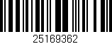 Código de barras (EAN, GTIN, SKU, ISBN): '25169362'