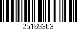 Código de barras (EAN, GTIN, SKU, ISBN): '25169363'