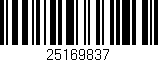 Código de barras (EAN, GTIN, SKU, ISBN): '25169837'