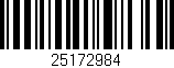 Código de barras (EAN, GTIN, SKU, ISBN): '25172984'