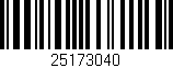 Código de barras (EAN, GTIN, SKU, ISBN): '25173040'