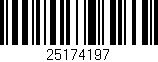 Código de barras (EAN, GTIN, SKU, ISBN): '25174197'