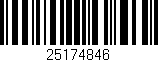 Código de barras (EAN, GTIN, SKU, ISBN): '25174846'