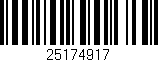 Código de barras (EAN, GTIN, SKU, ISBN): '25174917'
