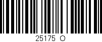 Código de barras (EAN, GTIN, SKU, ISBN): '25175_O'