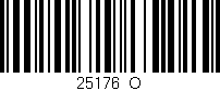 Código de barras (EAN, GTIN, SKU, ISBN): '25176_O'