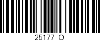 Código de barras (EAN, GTIN, SKU, ISBN): '25177_O'