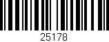 Código de barras (EAN, GTIN, SKU, ISBN): '25178'