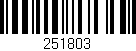Código de barras (EAN, GTIN, SKU, ISBN): '251803'