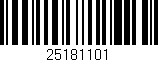 Código de barras (EAN, GTIN, SKU, ISBN): '25181101'