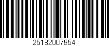 Código de barras (EAN, GTIN, SKU, ISBN): '25182007954'