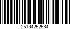 Código de barras (EAN, GTIN, SKU, ISBN): '25184252564'