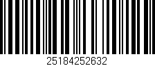 Código de barras (EAN, GTIN, SKU, ISBN): '25184252632'