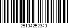 Código de barras (EAN, GTIN, SKU, ISBN): '25184252649'